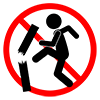 No vandalism --pictogram ｜ Free illustration material