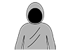 Suspicious person | Parker | I can't see my face-Pictogram | Free illustration material