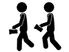 Night patrol | Suspicious person | Alert-Pictogram | Free illustration material
