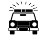 Police car | Police vehicle | Emergency dispatch --Pictogram | Free illustration material