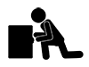 Safe thief | Midnight | Company-Pictogram | Free illustration material