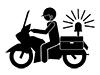 Police Bike | Dispatch | Emergency --Pictogram | Free Illustration Material