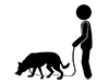 Police dog | Case investigation | Cooperation --Pictogram | Free illustration material