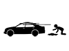 Hit-and-run case | Crime | Violent case-Pictogram | Free illustration material