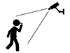 Surveillance Camera | Find Suspicious Person | Crime Prevention-Pictogram | Free Illustration Material