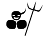 Devil's Face | Dark Side | Get the Devil's Soul-Pictogram | Free Illustrations