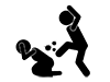 Domestic Violence | Drunk Violence | Bad Man-Pictogram | Free Illustrations