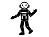 Astronaut-Pictogram ｜ Free Illustration Material