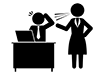 Boss ｜ Women ｜ Company-Pictogram ｜ Free Illustration Material