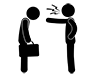 Scolded ｜ Failure ｜ Work-Pictogram ｜ Free Illustration Material
